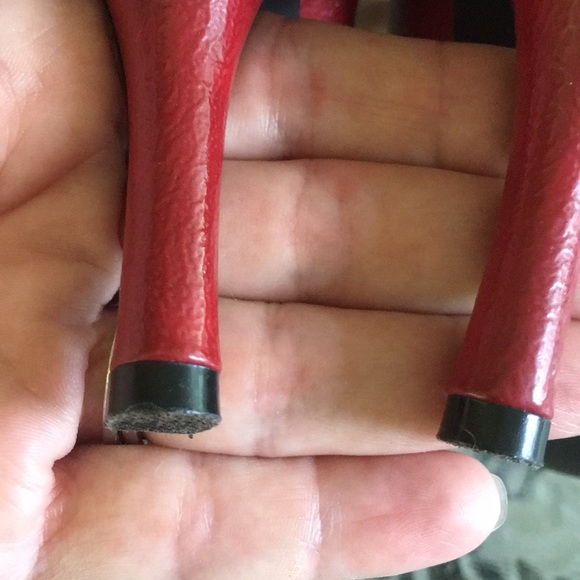 Rampage Red Peep-toe Pumps - Picture 5 of 6